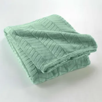 Cuvertura verde-deschis din microflanel 180x220 cm Arya - douceur d'interieur imagine