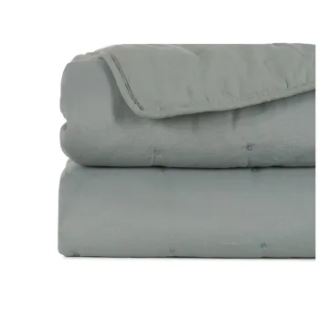 Cuvertura verde prafuit matlasata 180x260 cm - Ixia imagine