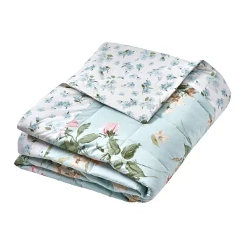 CuverturAalbastrAmatlasatA220x230 cm Avebury Floral aEURCatherine Lansfield imagine