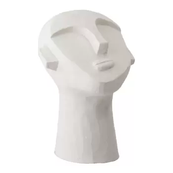 Decoratiune Bloomingville Head, alb imagine