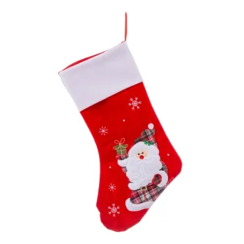 Decoratiune ciorap de Craciun din material textil Santa - Casa Seleccion imagine