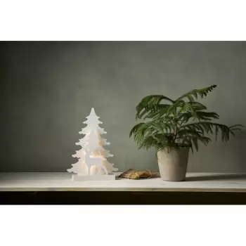 Decoratiune cu LED pentru Craciun Star Trading Grandy, alb, inaltime 41 cm imagine