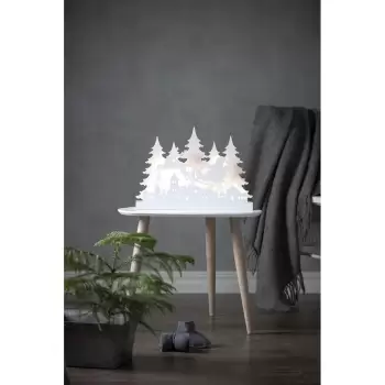 Decoratiune cu LED pentru Craciun Star Trading Grandy Reinders, alb, lungime 42 cm imagine