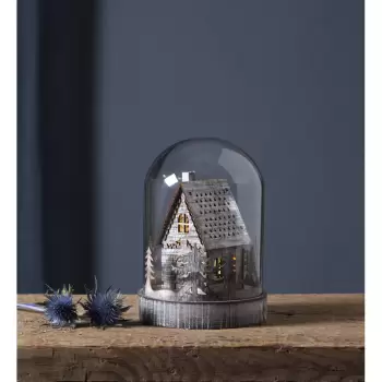 Decoratiune cu LED pentru Craciun Star Trading Kupol, maro, inaltime 17,5 cm imagine