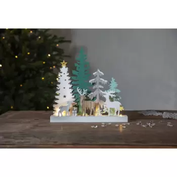 Decoratiune cu LED pentru Craciun Star Trading Reinbek Forest, lungime 30 cm imagine