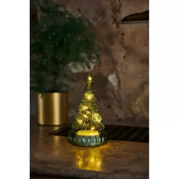 Decoratiune cu lumina LED Sirius Lucy Tree Green, inaltime 16,5 cm imagine
