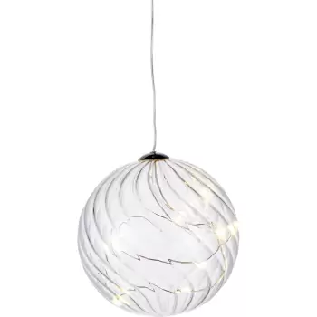 Decoratiune cu lumina LED Sirius Wave Ball, O 10 cm imagine