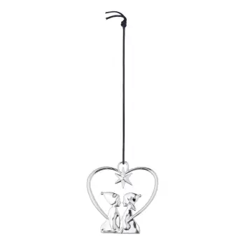 Decoratiune de Craciun suspendata argintie Kahler Design imagine