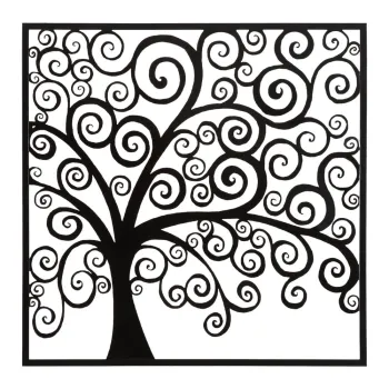Decoratiune de perete din metal 100x100 cm Three Plus - Mauro Ferretti imagine