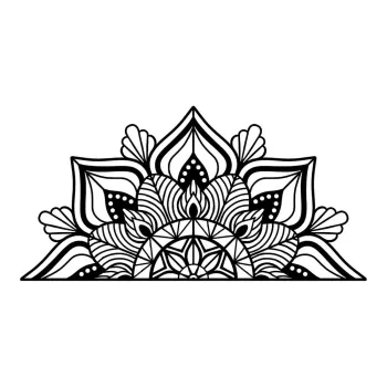 Decoratiune de perete din metal 118x59 cm Mandala - Wallity imagine