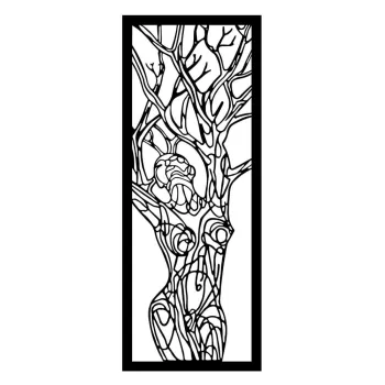 Decoratiune de perete din metal 20x51 cm - Wallity imagine