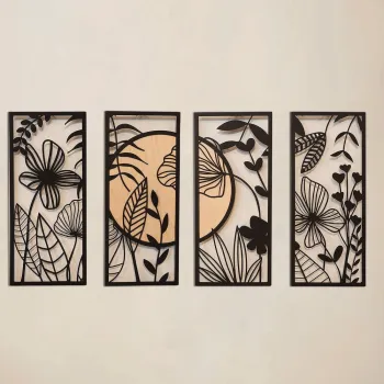 Decoratiune de perete din metal 29x68 cm Meadow - Wallity imagine