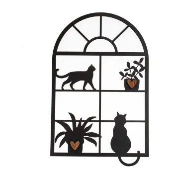 Decoratiune de perete din metal 30x48 cm - Dakls imagine