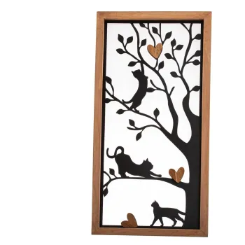 Decoratiune de perete din metal 31x61 cm - Dakls imagine