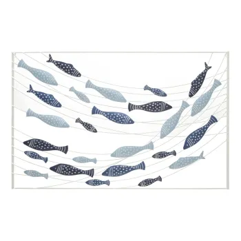 Decoratiune de perete din metal 96,5x61 cm Pesci - Mauro Ferretti imagine