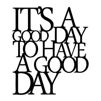 Decoratiune de perete Tanelorn Good Day, negru imagine