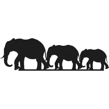 Decoratiune de perete Tanelorn Jungle, negru imagine