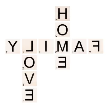 Decoratiune de perete Wallity Scrabble imagine