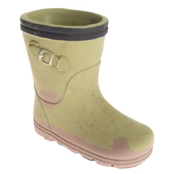 Decoratiune din beton Dakls Boot, verde imagine