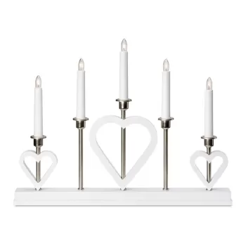 Decoratiune luminoasa alba cu model de Craciun Melissa - Markslojd imagine