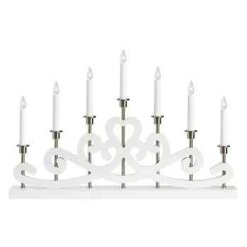 Decoratiune luminoasa alba cu model de Craciun Nightfall - Markslojd imagine