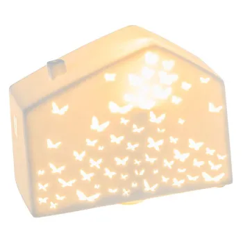 Decoratiune luminoasa alba de masa Butterfly - Ego Dekor imagine