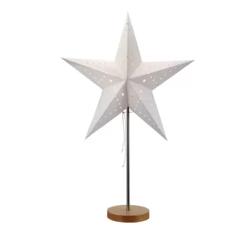 Decoratiune luminoasa alba-maro o 45 cm cu model de Craciun Mikke - Markslojd imagine