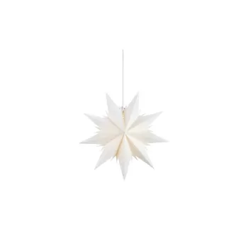 Decoratiune luminoasa alba suspendata o 45 cm cu model de Craciun Dora - Markslojd imagine