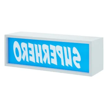 Decoratiune luminoasa albastra cu baterii Superhero - Premier Housewares imagine