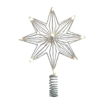 Decoratiune luminoasa argintie cu baterii Chloe - Sirius imagine