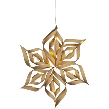 Decoratiune luminoasa aurie de Craciun Bella - Star Trading imagine