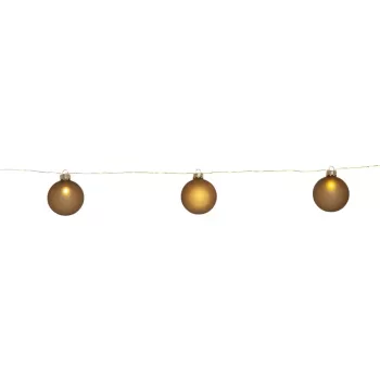 Decoratiune luminoasa aurie o 6 cm de Craciun Bliss - Star Trading imagine