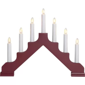 Decoratiune luminoasa burgundy Ada - Star Trading imagine