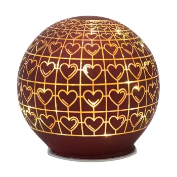 Decoratiune luminoasa burgundy o 12 cm Frida - Sirius imagine