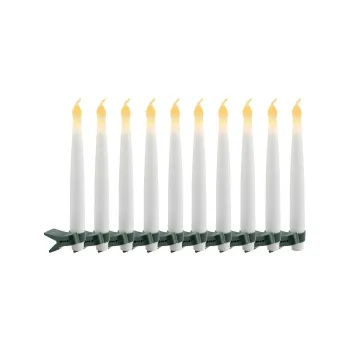 Decoratiune luminoasa de Craciun alba 10 buc. o 2 cm Carolin - Sirius imagine