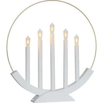 Decoratiune luminoasa de Craciun alba Brace - Star Trading imagine