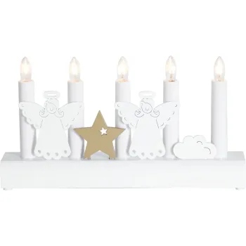 Decoratiune luminoasa de Craciun alba Julia - Star Trading imagine