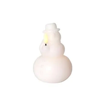 Decoratiune luminoasa de Craciun alba o 9 cm Eva - Sirius imagine