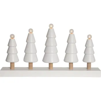 Decoratiune luminoasa de Craciun alba Skog - Star Trading imagine