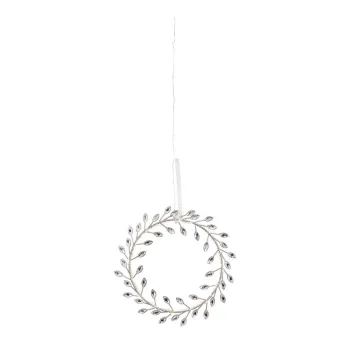 Decoratiune luminoasa de Craciun argintie cu baterii o 19 cm Aria - Markslojd imagine