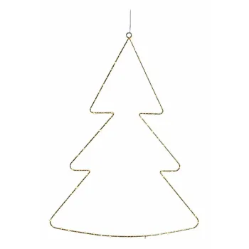 Decoratiune luminoasa de Craciun aurie suspendata Liva - Sirius imagine