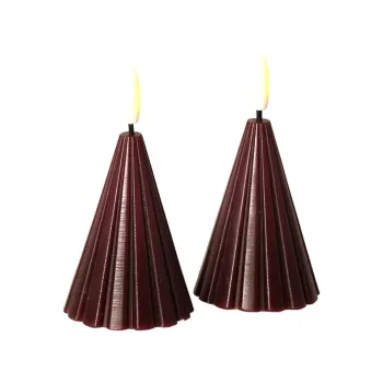 Decoratiune luminoasa de Craciun burgundy 2 buc. o 6 cm Laura - Sirius imagine