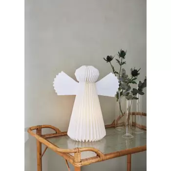 Decoratiune luminoasa de Craciun Markslojd Angel, inaltime 40 cm, alb imagine