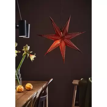 Decoratiune luminoasa de Craciun Markslojd Embla, inaltime 75 cm, rosu imagine