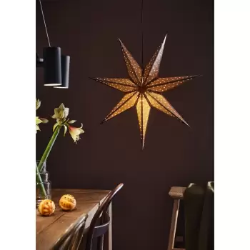 Decoratiune luminoasa de Craciun Markslojd Glitter, lungime 75 cm, maro imagine
