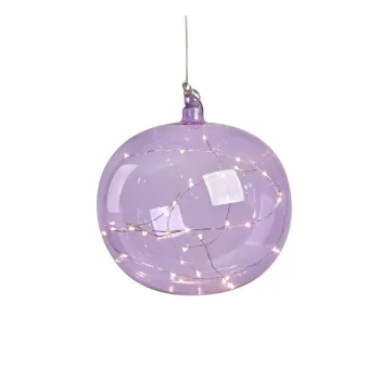 Decoratiune luminoasa de Craciun mov suspendata o 18 cm Lina - Markslojd imagine