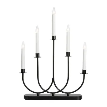 Decoratiune luminoasa de Craciun neagra de podea cu alimentare la priza Soro - Markslojd imagine