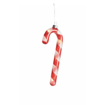 Decoratiune luminoasa de Craciun rosie suspendata o 1,5 cm Hannah - Sirius imagine