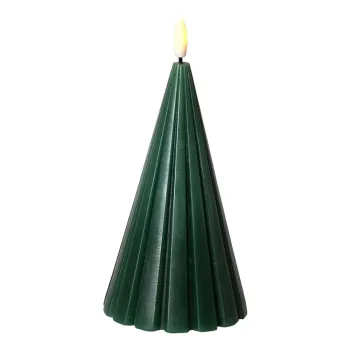 Decoratiune luminoasa de Craciun verde-inchis o 9,5 cm Laura - Sirius imagine