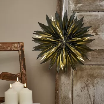 Decoratiune luminoasa de Craciun verde o 40 cm Dis - Star Trading imagine